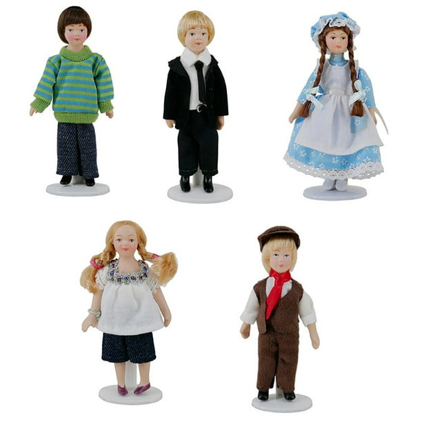 10cm Vintage 1:12 Dollhouse Miniature Mini Doll Model Crafts Dollhouse Child Toy
